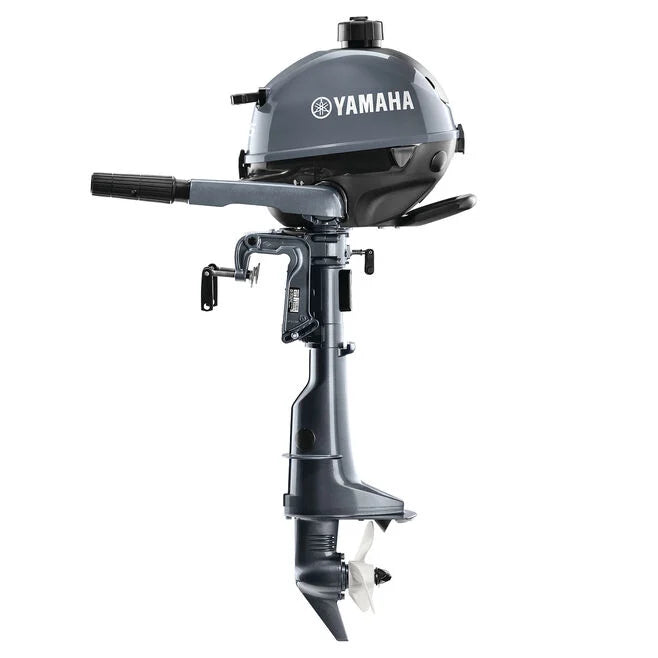 Yamaha 2.5 HP 4-stroke tiller outboard motor, front view